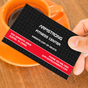 Fitness Gym Personal Trainer Business Card