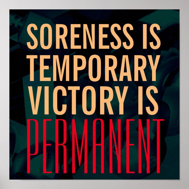 Fitness gym weights inspiration style cover poster (Front)