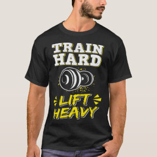 Fitness Gym Workout Muscle Building Weight Lifting T-Shirt