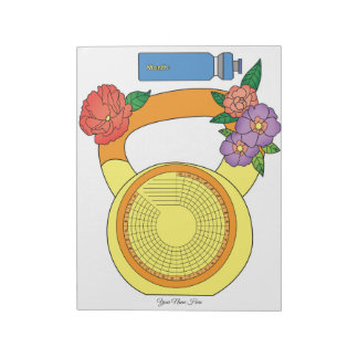 Fitness Habit Tracker Custom Notepad