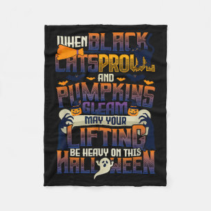 Fitness halloween workout gym fleece blanket