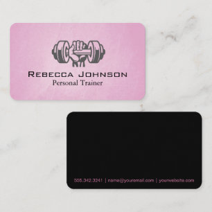 Fitness   Health   Personal Trainer Business Card