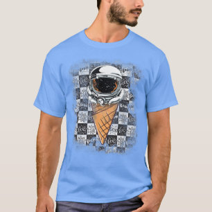 Fitness Ice Cream In My Mouth Korea Astronaut Spac T-Shirt