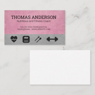 Fitness Icons Business Card