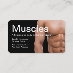 Fitness Instructor Personal Trainer Business Card