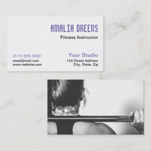 Fitness Instructor, Personal Trainer or Coach Business Card