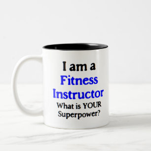 fitness instructor Two-Tone coffee mug