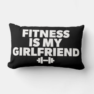 Fitness Is My Girlfriend - Workout Motivational Lumbar Cushion