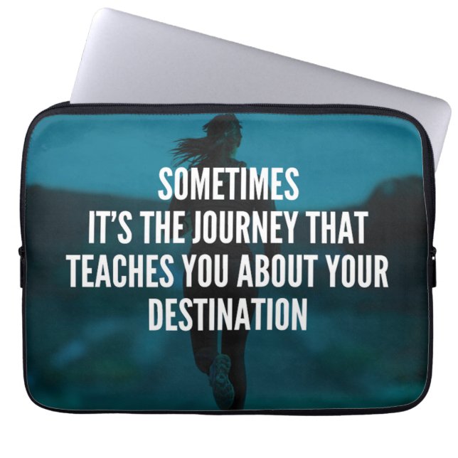Fitness Journey - Women's Workout Motivational Laptop Sleeve (Front)