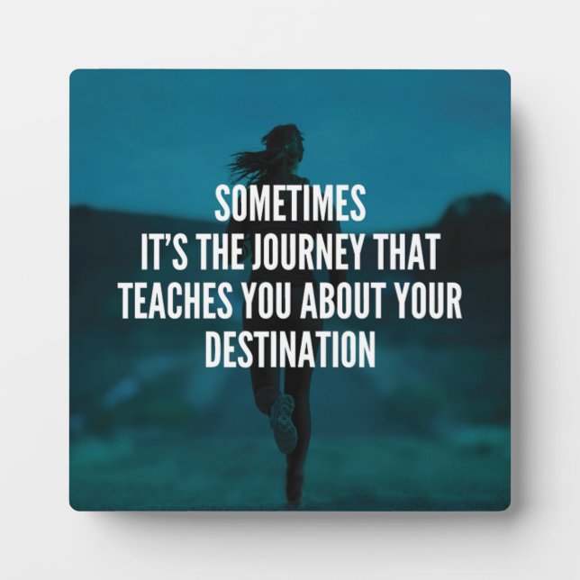 Fitness Journey - Women's Workout Motivational Plaque (Front)