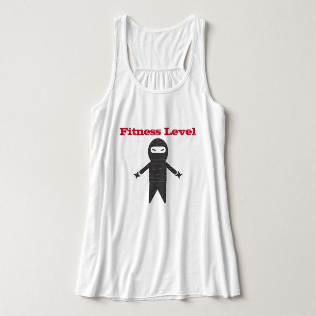Fitness Level Ninja Singlet (Design Front)