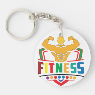 Fitness Lifestyle – Train Hard Stay Strong Key Ring