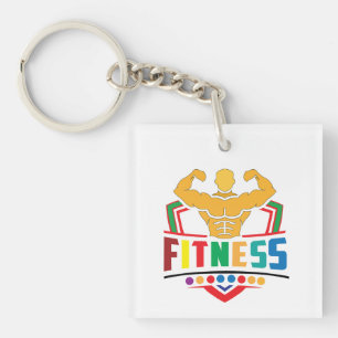 Fitness Lifestyle – Train Hard Stay Strong Key Ring