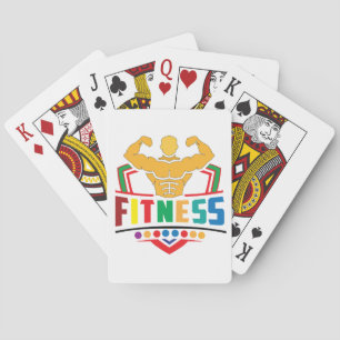 Fitness Lifestyle – Train Hard Stay Strong Playing Cards
