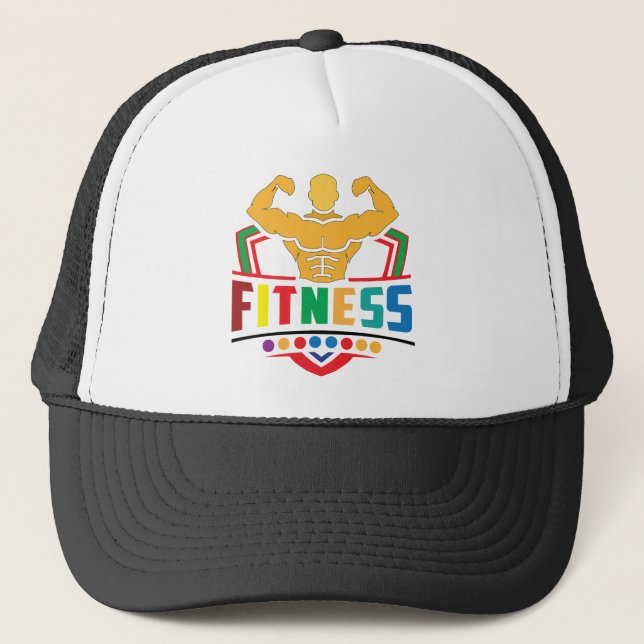 Fitness Lifestyle – Train Hard Stay Strong Trucker Hat (Front)