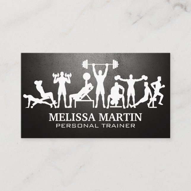 Fitness Logo | Personal Trainer Business Card (Front)