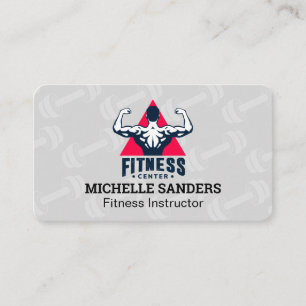 Fitness Logo   Personal Trainer   Health Business Card