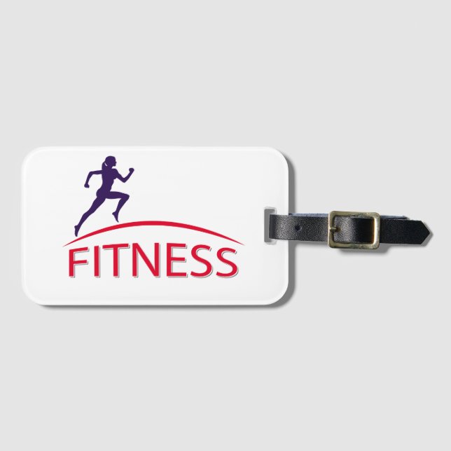 Fitness Luggage Tag (Front Horizontal)