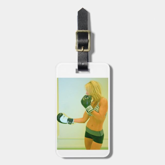 fitness model boxing tag (Front Vertical)