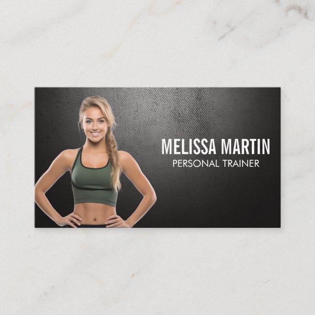 Fitness Model | Personal Trainer Business Card (Front)