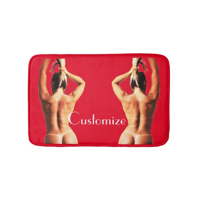 Fitness Model Tanlines Thunder_Cove  Bath Mat (Front)
