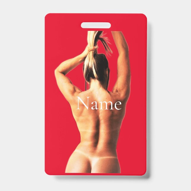 Fitness Model Tanlines Thunder_Cove  ID Badge (Front)