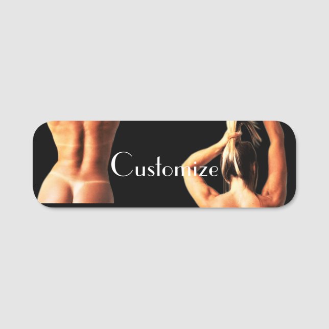 Fitness Model Tanlines Thunder_Cove  Name Tag (Front)