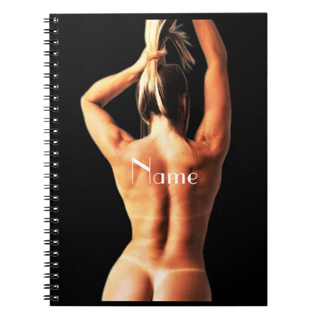 Fitness Model Tanlines Thunder_Cove  Notebook (Front)