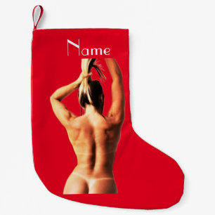 Fitness Model Tanlines Thunder_Cove Small Christmas Stocking