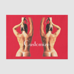 Fitness Model Tanlines Thunder_Cove Tissue Paper