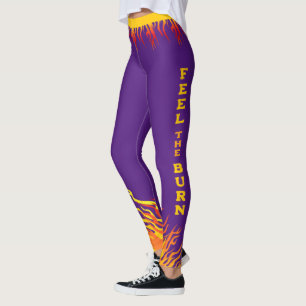 Fitness Motivation DEEP PURPLE Leggings