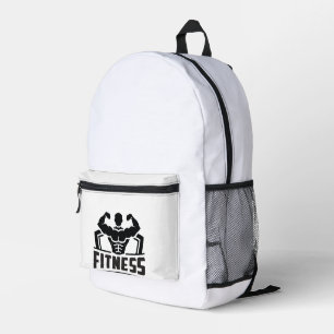 Fitness Motivation Graphic   Strong & Active Life Printed Backpack