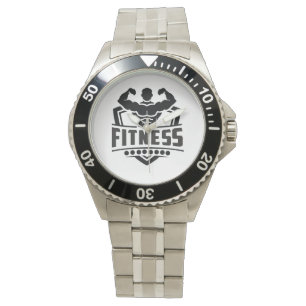 Fitness Motivation Graphic Strong & Active Life Watch