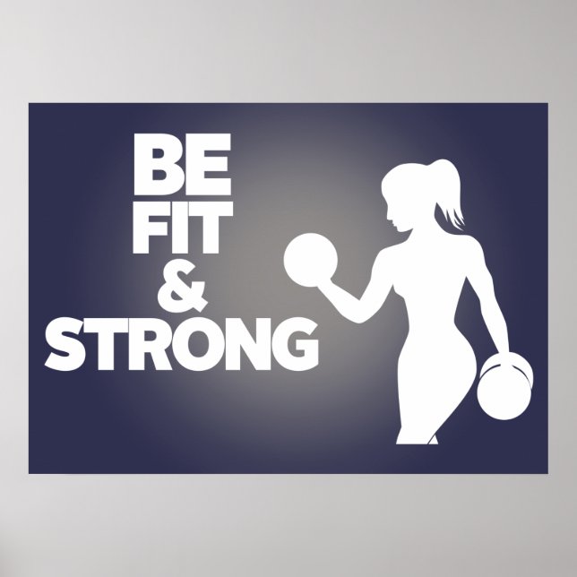 Fitness motivation quote poster (Front)