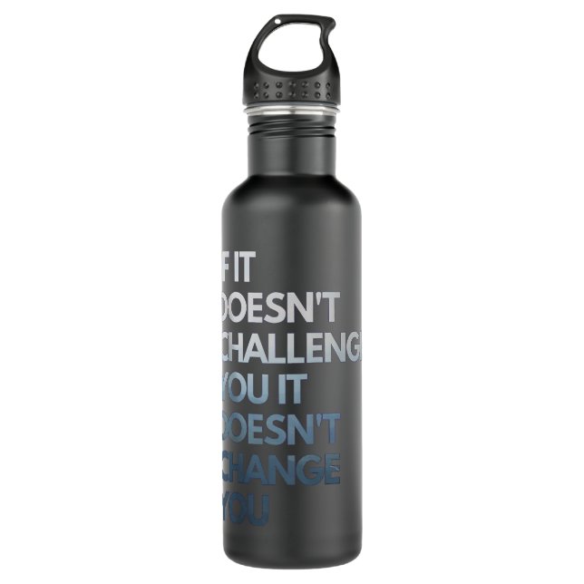 Fitness Motivation Shirt Inspirational Quote Fitne 710 Ml Water Bottle (Front)