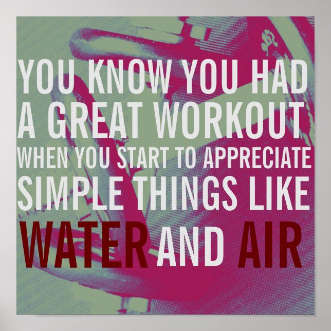 Fitness motivation text cover poster (Front)