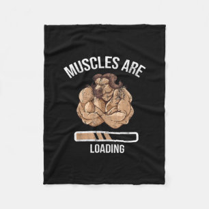 Fitness Muscle Loading Bullock Ox Sport Gym Fleece Blanket
