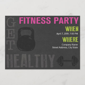 Fitness Party Invite