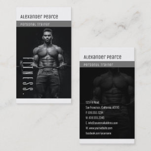 Fitness Personal Trainer   Active Sports Business Card