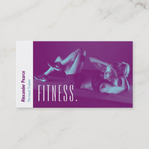 Fitness Personal Trainer   Active Sports Business Card