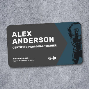 Fitness Personal Trainer  Business Card