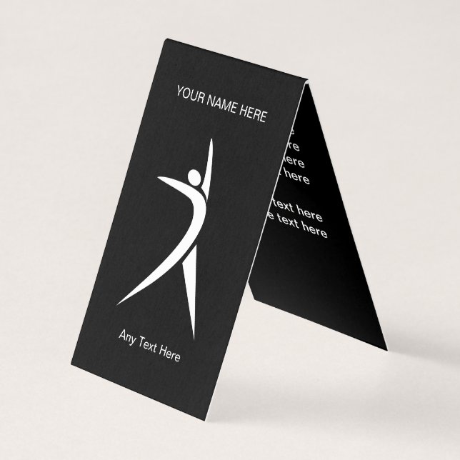 Fitness Personal Trainer Coach Modern Design Business Card (Front)