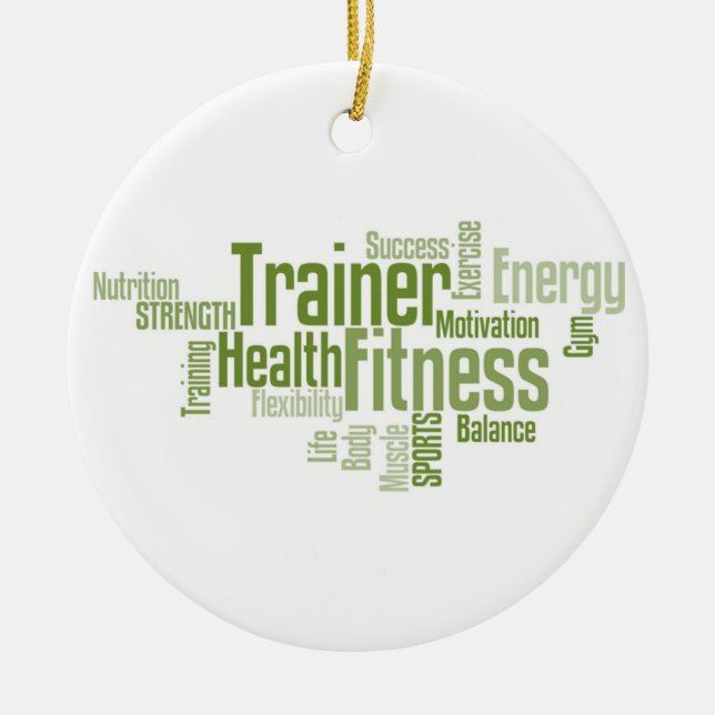 Fitness/Personal Trainer Ornament (Front)
