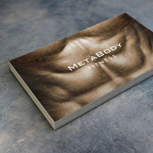 Fitness Personal Trainer Strong Body Bodybuilder Business Card