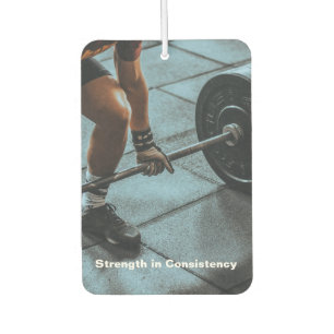 Fitness Photo - Strength in Consistency Car Air Freshener
