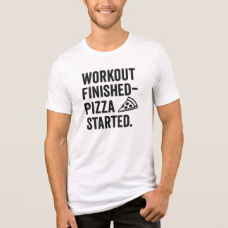 Fitness & Pizza – Funny Gym Quote | Foodies Tri-Blend Shirt