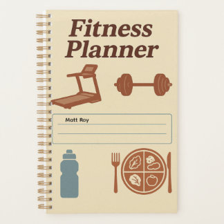 Fitness Planner for Workouts, Diet & Hydration