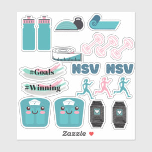 Fitness planner stickers