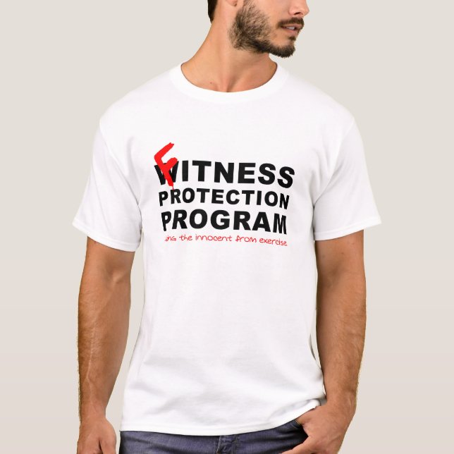 Fitness Protection Funny T-shirt (Front)