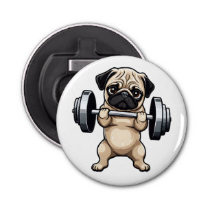Fitness Pug Bottle Opener